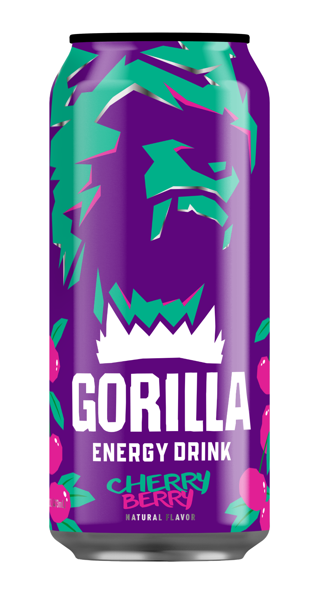 Gorilla Energy Drink, Cherry Berry, 16oz Cans (12 Pack)