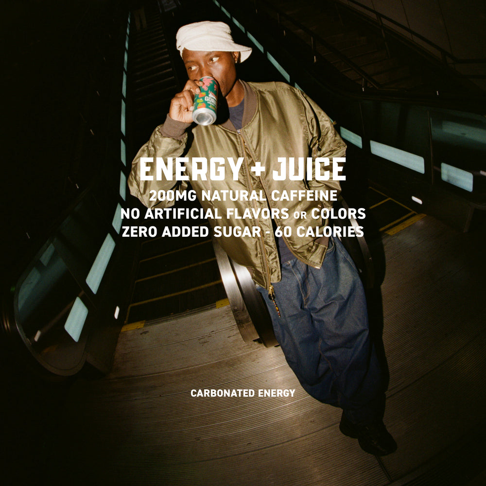 Gorilla Energy Drink, Kiwi Strawberry, 16oz Cans (12 Pack)