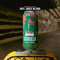 Gorilla Energy Drink, Kiwi Strawberry, 16oz Cans (12 Pack)
