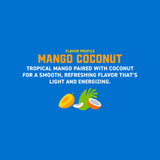 Gorilla Energy Drink, Mango Coconut, 16oz Cans (12 Pack)