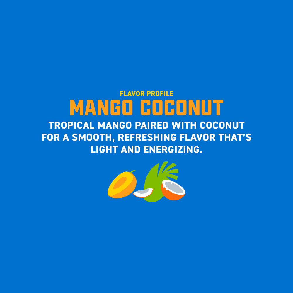 Gorilla Energy Drink, Mango Coconut, 16oz Cans (12 Pack)