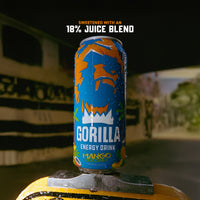 Gorilla Energy Drink, Mango Coconut, 16oz Cans (12 Pack)