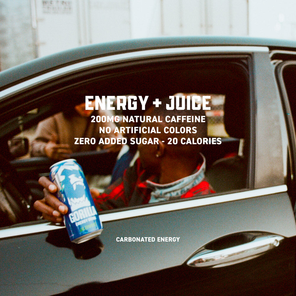 Gorilla Energy Drink, Ultimate Energy, 16oz Cans (12 Pack)