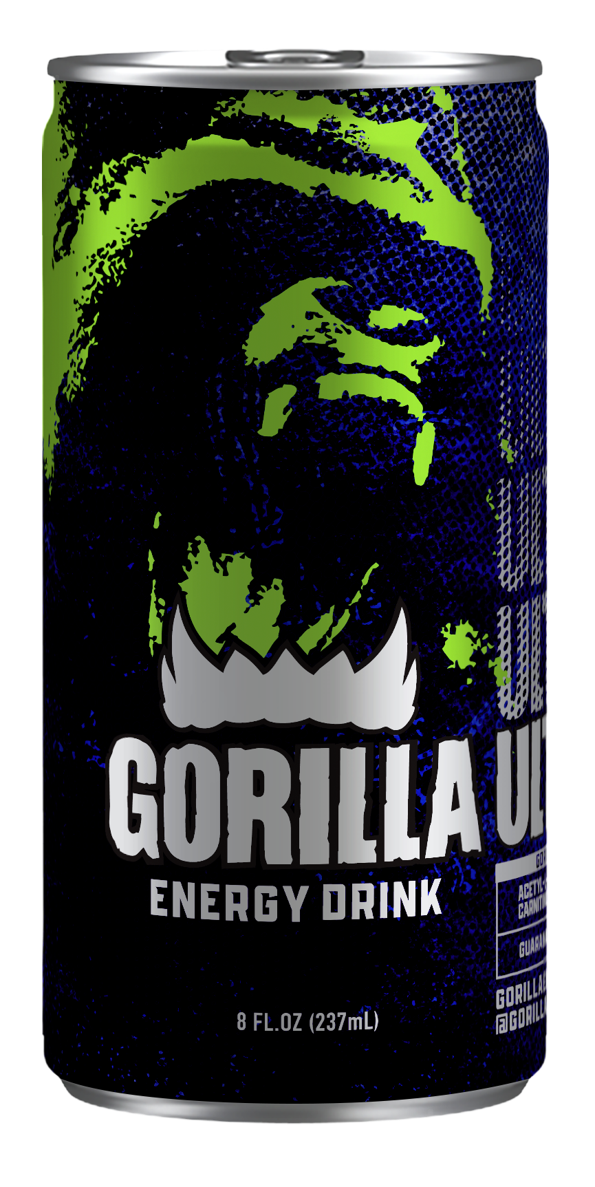 Gorilla Energy Drink, Ultimate 8 oz, 8oz Cans (24 Pack)