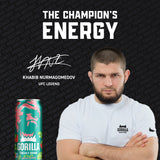 Gorilla Energy Drink, Kiwi Strawberry, 16oz Cans (12 Pack)