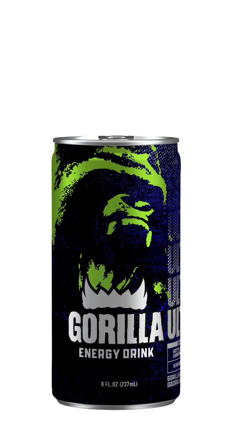 Gorilla Energy Drink, Ultimate 8 oz, 8oz Cans (24 Pack)