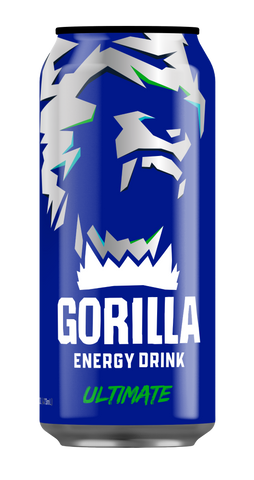 Gorilla Energy Drink, Ultimate Energy, 16oz Cans (12 Pack)