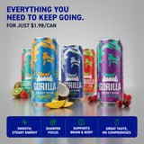 Gorilla Energy Drink, Variety Pack, 16oz Cans (12 Pack)