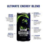 Gorilla Energy Drink, Ultimate 8 oz, 8oz Cans (24 Pack)